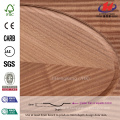 JHK-003 Epaisseur 3mm Spécial 3 + 1 panneaux Appartement Projet EV- Sapelli Veneer Texture Moulé Ellipse Panneau de porte